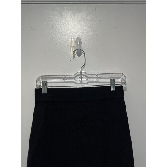 Saks Fifth Avenue Black Knit Skirt With Fringe Hem Women's Size 6 - Picture 2 of 11